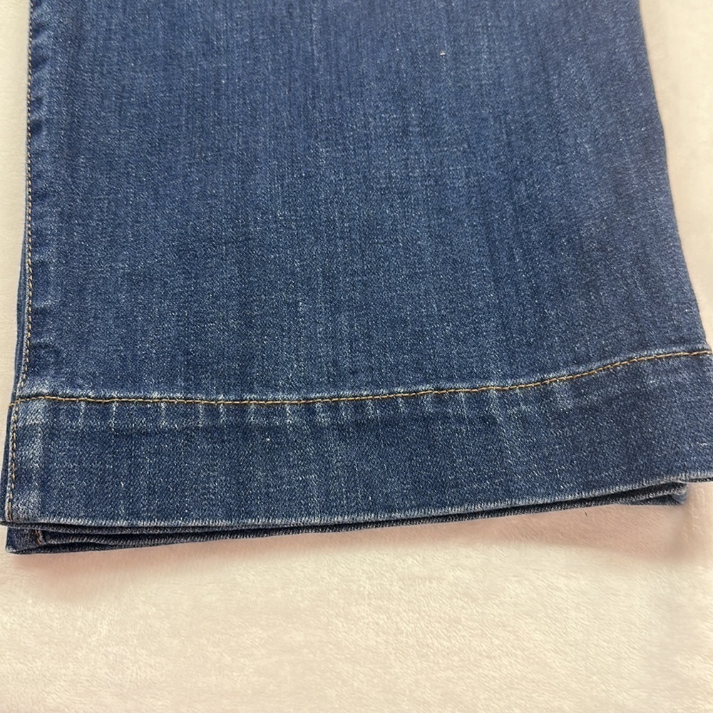 Talbots Flawless High-Waist Wise Crop Denim Patch Front Pocket Crop Jean Size 12 - Picture 11 of 11